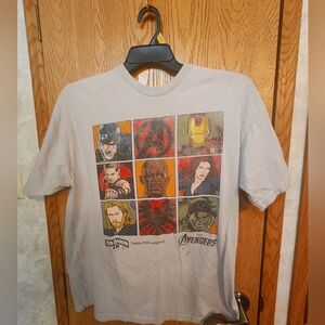 Marvel Avengers Squared T-Shirt Men XL Licensed Red Baron Pizza